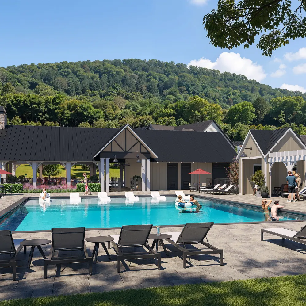 The Wilds pool and clubhouse