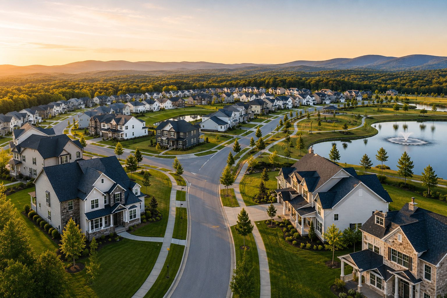 Master-planned community aerial