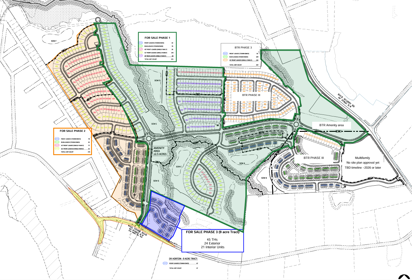 Bluejack Falls site plan